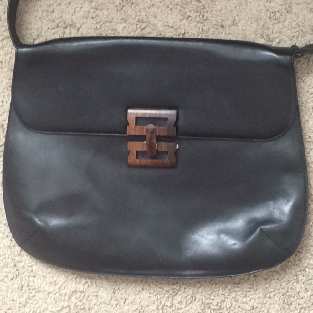 Authentic Ferragamo Leather Messenger bag